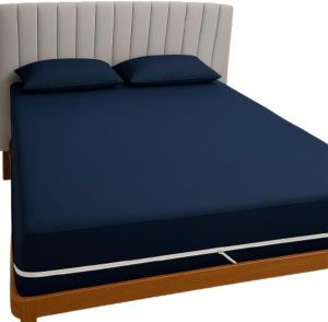 Blue Zipper Fitted Bed Sheets