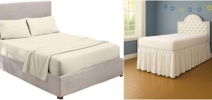 Twin XL 30 Ivory Bed Sheet Set