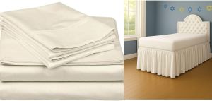 Twin XL 32 Ivory Bed Sheet Set