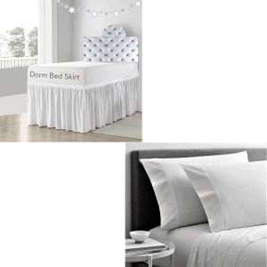 Twin Extra Long 38 Inch Dorm Bed Sheet Set