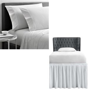 Twin Extra Long 46 Inch Dorm Bed Sheet Set