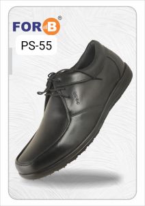 FORB Mens Black Lace Up Business Shoes