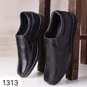 Men'S Black Leather Shoes