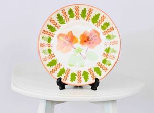 Blossom Charm Ceramic Plate
