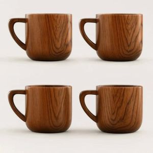 Fancy Wooden Tea Cups