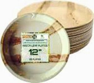12 Inch Round Areca Leaf Plate
