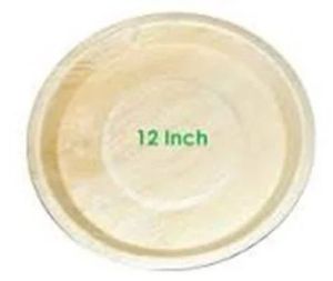 12 Inch Round Areca Leaf Plate