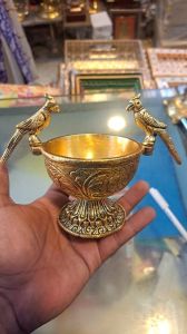 Decorative Metal Parrot Diya
