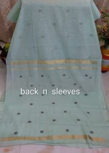 Premium Sea Green Cotton Shantoon Bottom Unstitched Suits