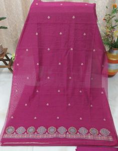 Cotton Silk Thread Woven Bottom Unstitched Suits with Pure Shantoon Dupatta