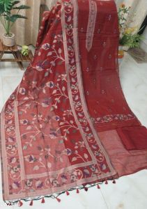 Cotton Silk Thread Bottom Pure Shantoon Unstitched Suits