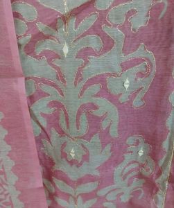 Pure Chanderi Mal Cotton Digital Printed Embellished Unstitched Suit