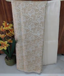 Ivory Brocade Silk Woven Unstitched Co-ord Sets Fabric