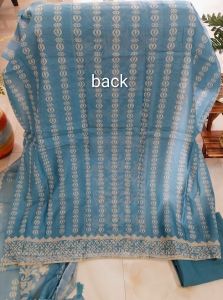 Pure Chanderi Mal Cotton Digital Printed Embellished Unstitiched Suit