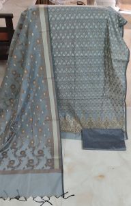 Chanderi Silk Woven Unstitched Suit