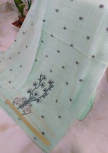 Premium Sea Green Cotton Shantoon Bottom Unstitched Suits