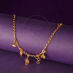 18K Gold Charm Bracelet