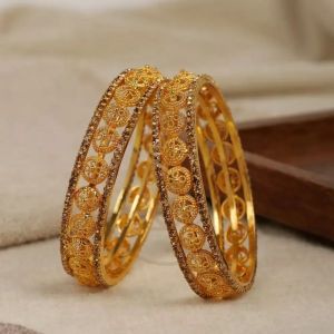 22K Gold Classic Filigree Bangles