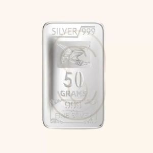50gm 999.9 Pure Silver Bar