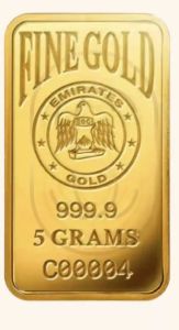5gm 24k Pure Gold Bar