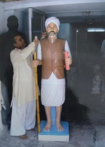 White Marble Standing Life Statue