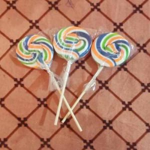 Round Blueberry Candy Lollipop