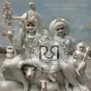 Gauri Shankar Ji Marble Statue