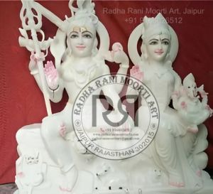 Gauri Shankar Ji Marble Statue