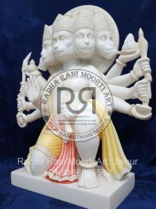 Makrana Marble Panchmukhi Hanuman Ji Moorti