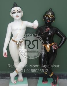 Krishna Balram Marble Statue