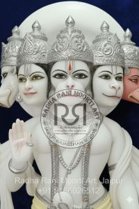 Marble Panchmukhi Hanuman Statue