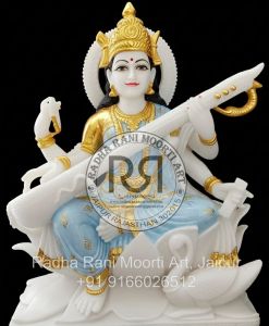 Marble Saraswati Idol