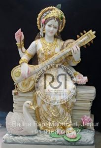 Marble Saraswati Idol