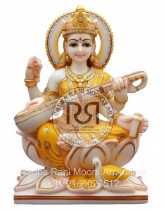 Marble Saraswati Idol