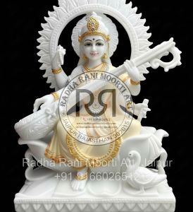 Marble Saraswati Idol