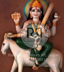 Marble Shitla Mata Statue