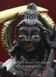 Black Marble Bheru Baba Moorti