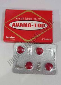 Avana 100mg Avanafil Tablet