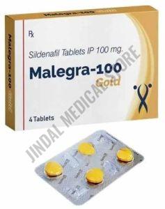 Malegra 100mg Gold Sildenafil Tablet