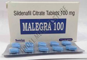 Malegra 100mg Sildenafil Citrate Tablet
