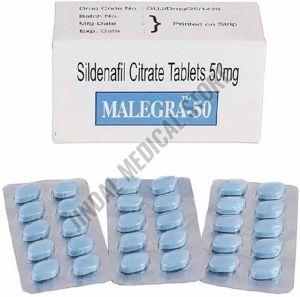 Malegra 50mg Sildenafil Citrate Tablet