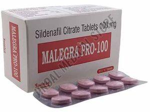 Malegra PRO 100mg Sildenafil Citrate Tablet