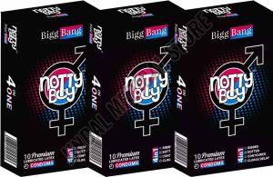 Notty Boy 4 in 1 Big Bang Dotted Condom