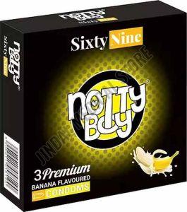 Notty Boy Sixty Nine Extra Thin Banana Flavour Condom