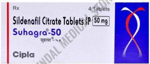 Suhagra 50mg Sildenafil Citrate Tablet
