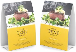 Printed Table Tent Cards
