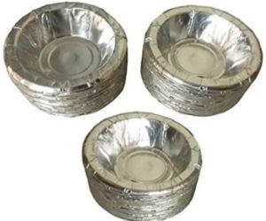 6 Inch 120 GSM Silver Coated Dona