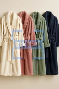 Plain Cotton Hotel Bathrobe
