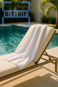 Cotton Striped Hotel Pool Towel