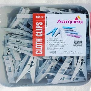 Dezaro White Plastic Cloth Clips